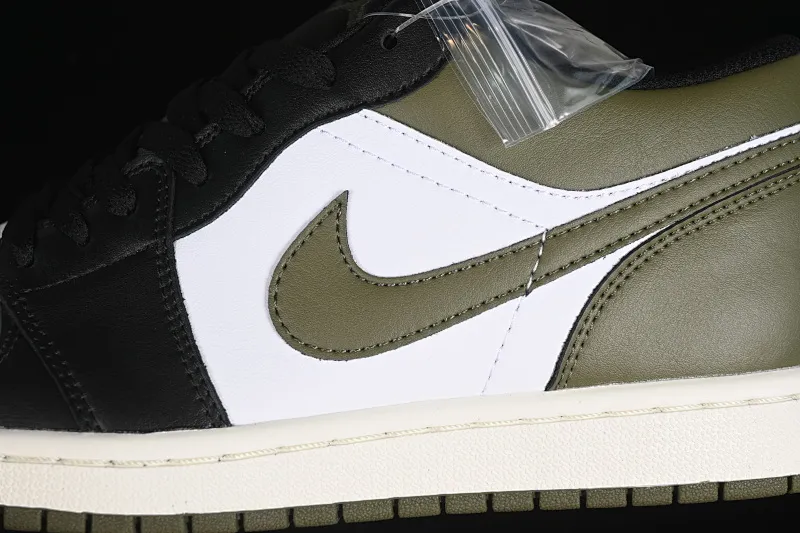 All categories Air Jordan Jordan series basketball shoes Air Jordan 1 Low Air Jordan 1 Low "Medium Olive" AJ1 Joe 1 olive green low-top cultural and casual sneakers 553558-092